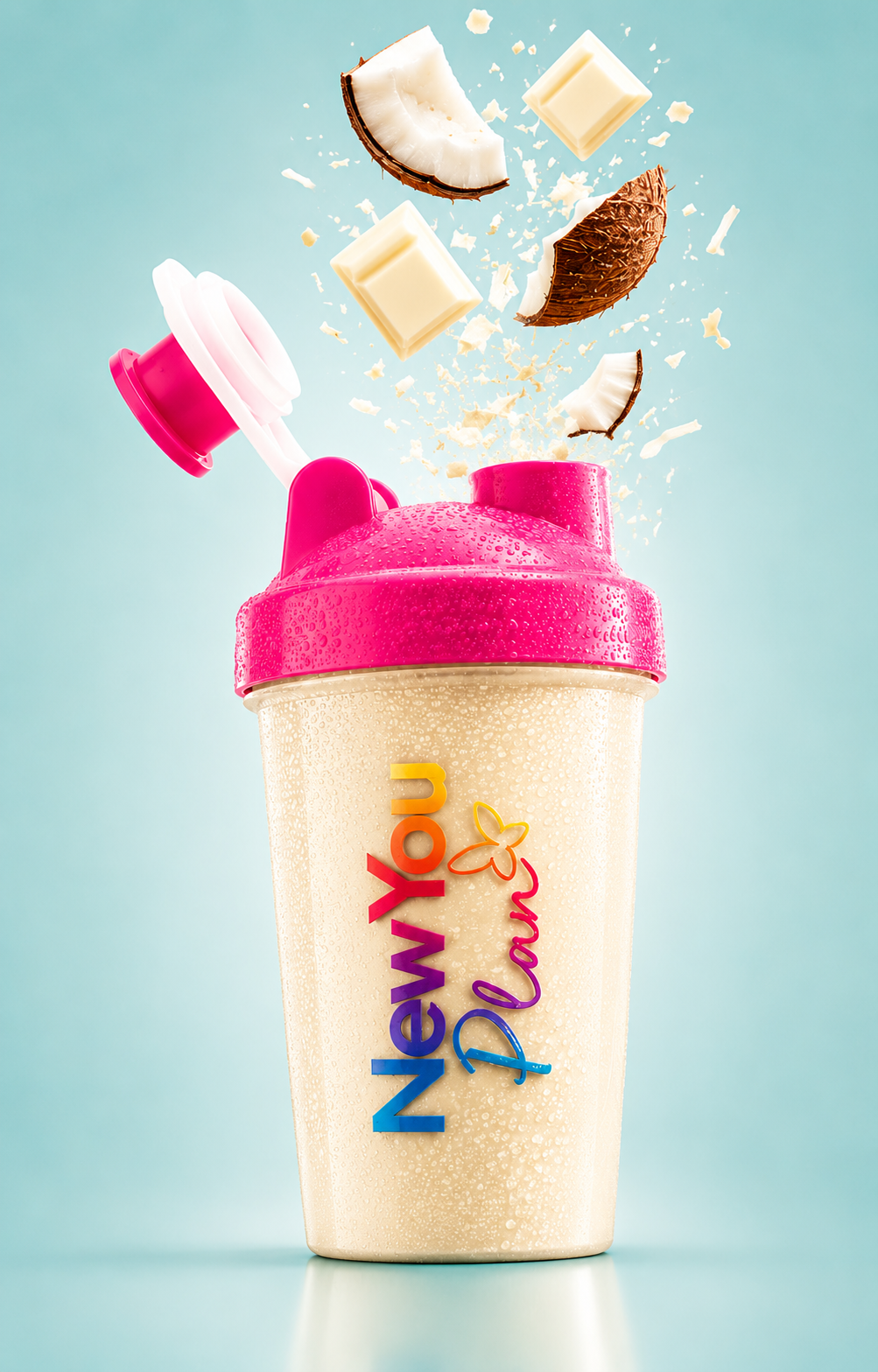 Coconut white chocolate shake