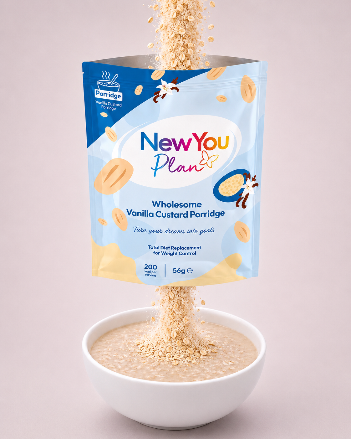 Vanilla custard porridge